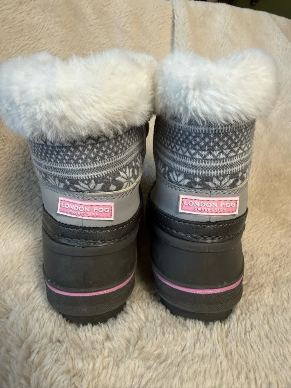 LONDON FOG Girls Tottenham Cold Weather Warm Lined Snow BootSz 10